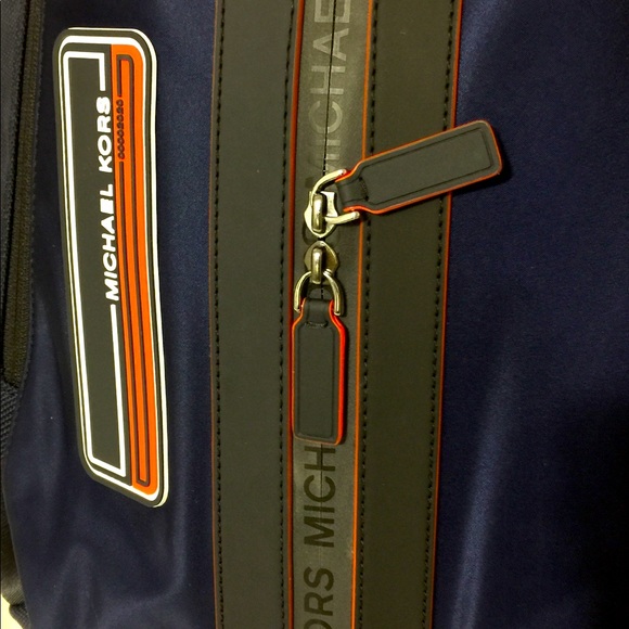 NWT Michael Kors Kent Sports Navy Blue Backpack - Picture 9 of 15